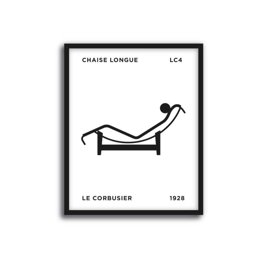 Diseño Clásico Chaise Longue - Le Corbusier