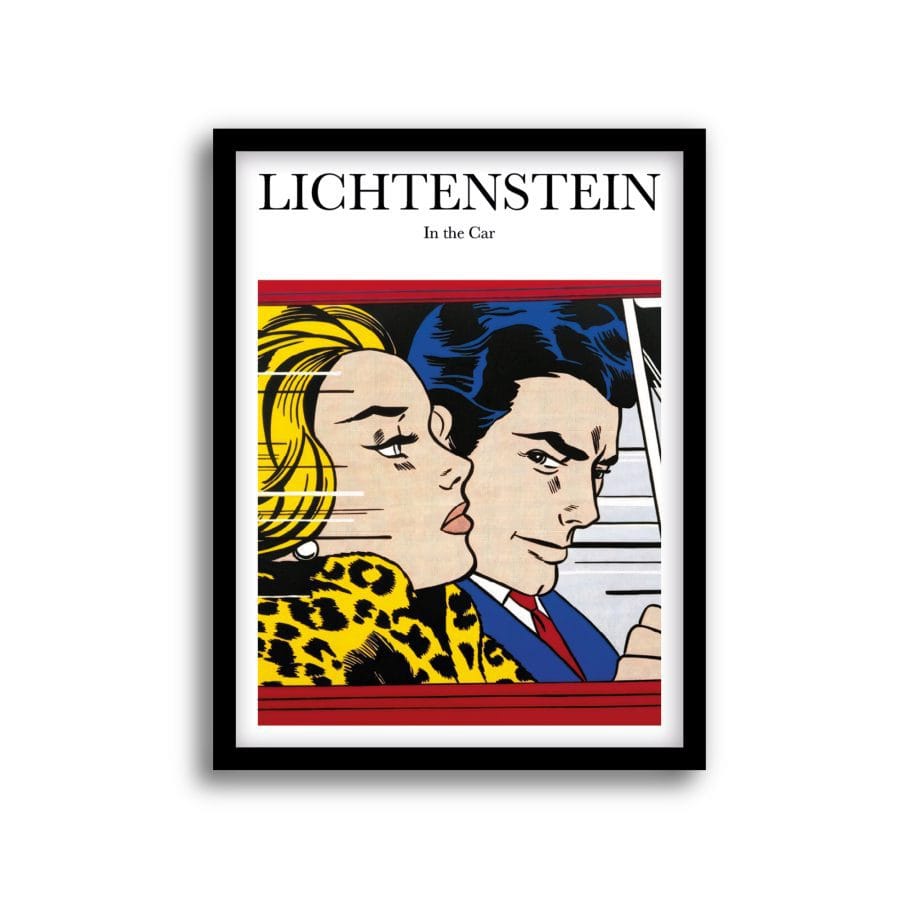 LICHTENSTEIN In the Car 30x40